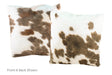 Chocolate Cowhide Pillow 20x20 #A50279 by Hudson Hides