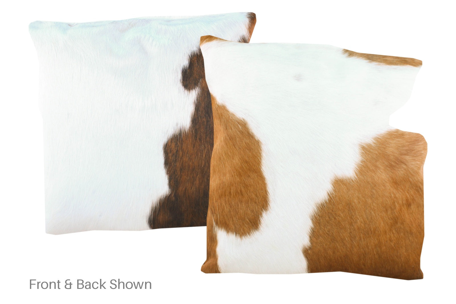 Brown and White Cowhide Pillow #A50281