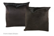 Solid Black Cowhide Pillow 20x20 #A50282 by Hudson Hides