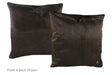 Chocolate Cowhide Pillow 20x20 #A50284 by Hudson Hides