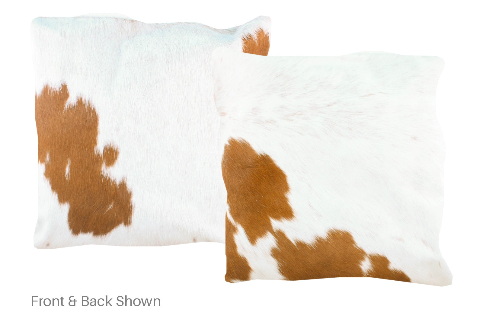 Brown and White Cowhide Pillow #A50285