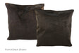Solid Black Cowhide Pillow 20x20 #A50286 by Hudson Hides