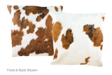 Tricolor Cowhide Pillow 20x20 #A50289 by Hudson Hides