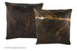 Tricolor Cowhide Pillow 20x20 #A50298 by Hudson Hides
