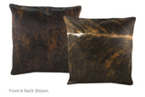 Tricolor Cowhide Pillow 20x20 #A50298 by Hudson Hides