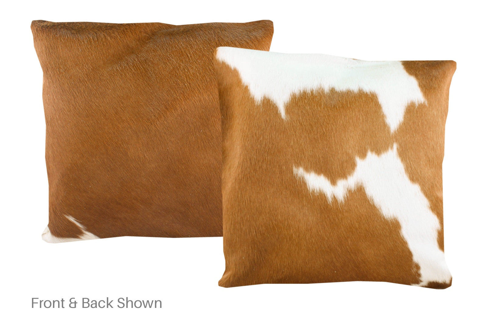 Brown and White Cowhide Pillow #A50304