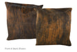 Dark Brindle Cowhide Pillow 20x20 #A50305 by Hudson Hides