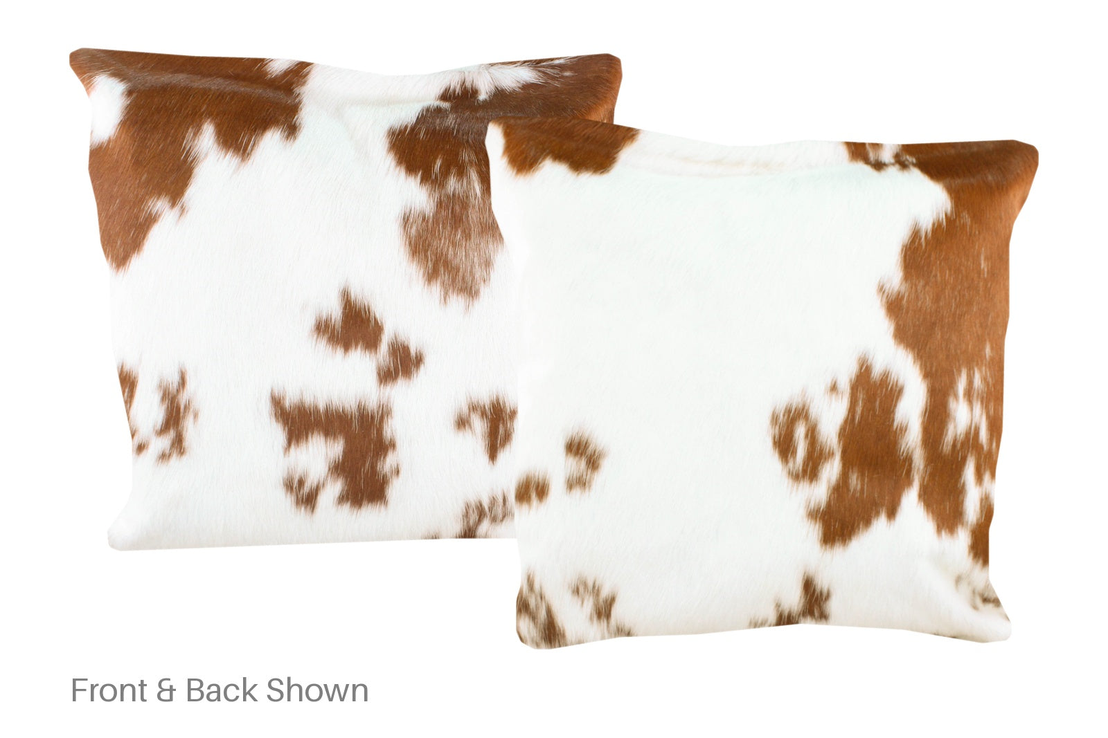 Brown and White Cowhide Pillow #A50308