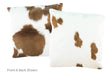 Brown and White Cowhide Pillow 20x20 #A50310 by Hudson Hides