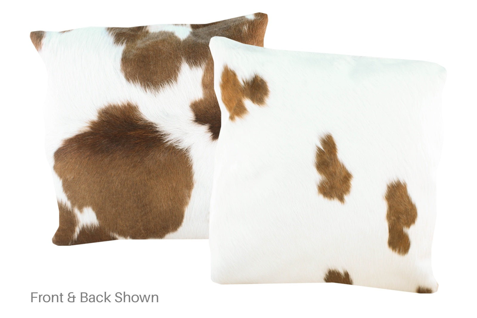 Brown and White Cowhide Pillow #A50310
