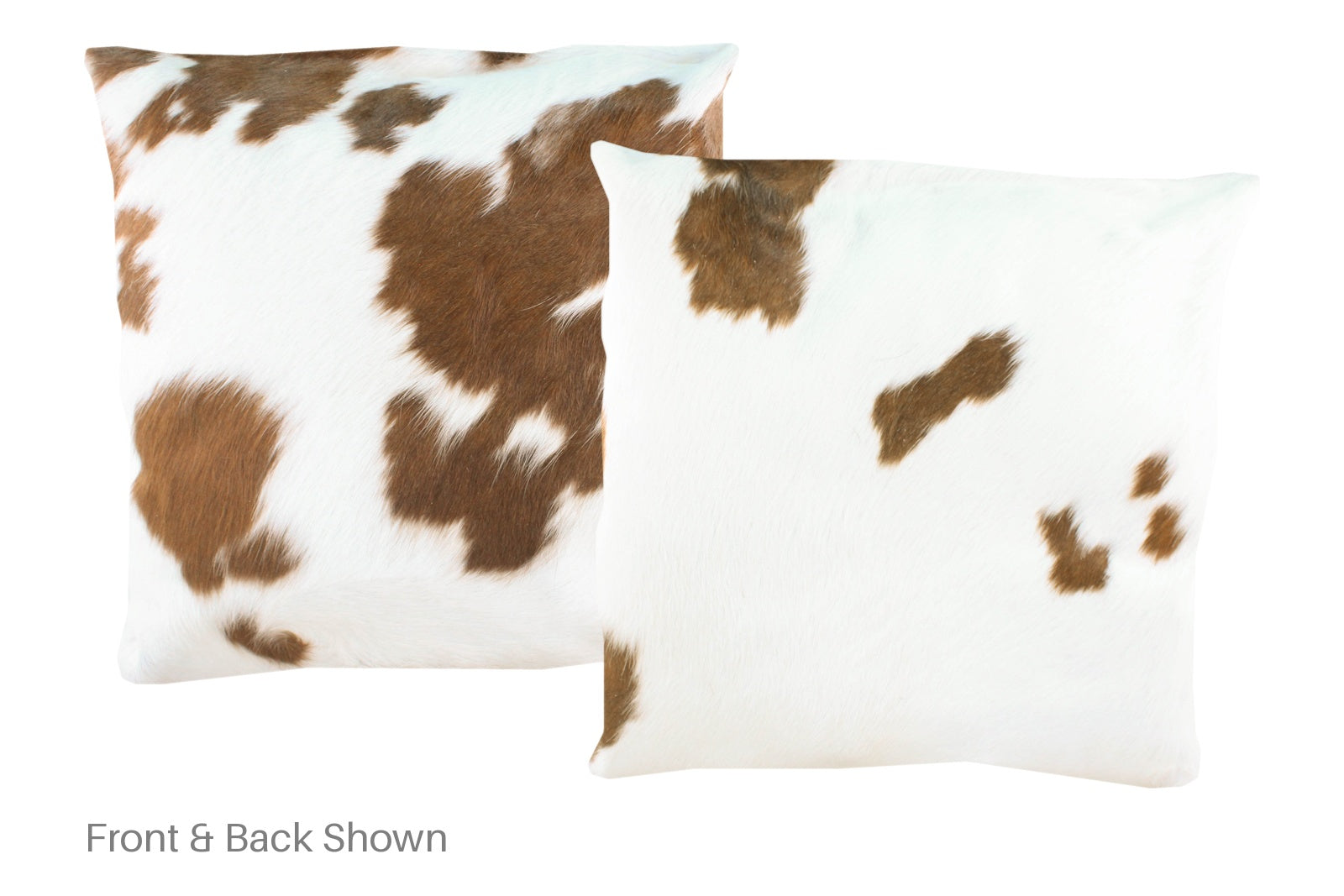 Brown and White Cowhide Pillow #A50314
