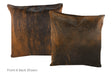 Dark Brindle Cowhide Pillow 20x20 #A50315 by Hudson Hides