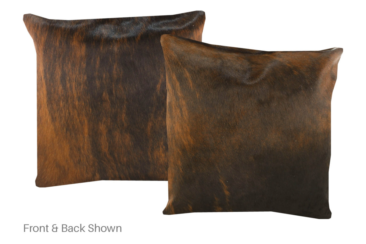 Dark Brindle Cowhide Pillow #A50315