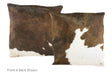 Tricolor Cowhide Pillow 20x20 #A50316 by Hudson Hides