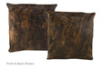 Dark Brindle Cowhide Pillow 20x20 #A50317 by Hudson Hides