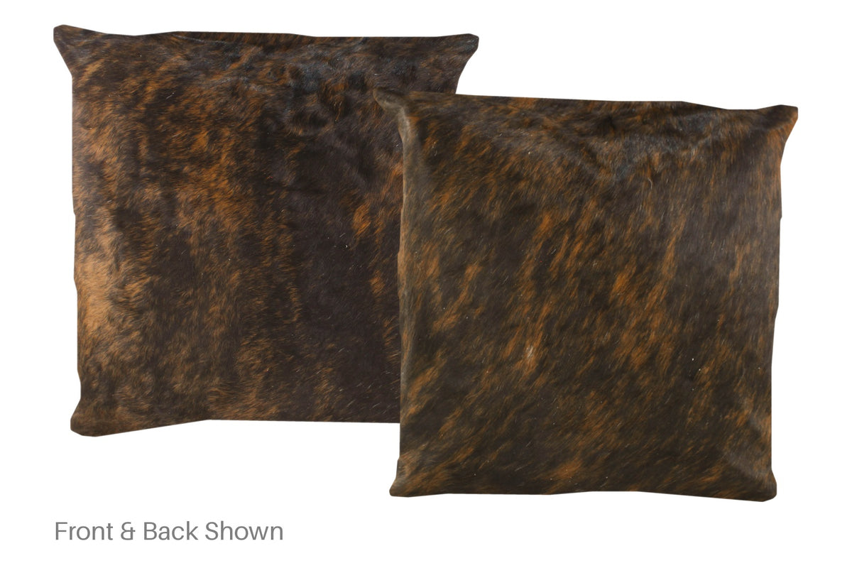 Dark Brindle Cowhide Pillow #A50317
