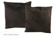 Solid Black Cowhide Pillow 20x20 #A50319 by Hudson Hides