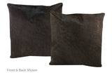 Solid Black Cowhide Pillow 20x20 #A50319 by Hudson Hides
