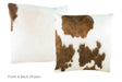 Chocolate Cowhide Pillow 20x20 #A50320 by Hudson Hides