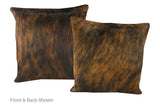 Medium Brindle Cowhide Pillow 20x20 #A50324 by Hudson Hides