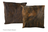 Dark Brindle Cowhide Pillow 20x20 #A50327 by Hudson Hides