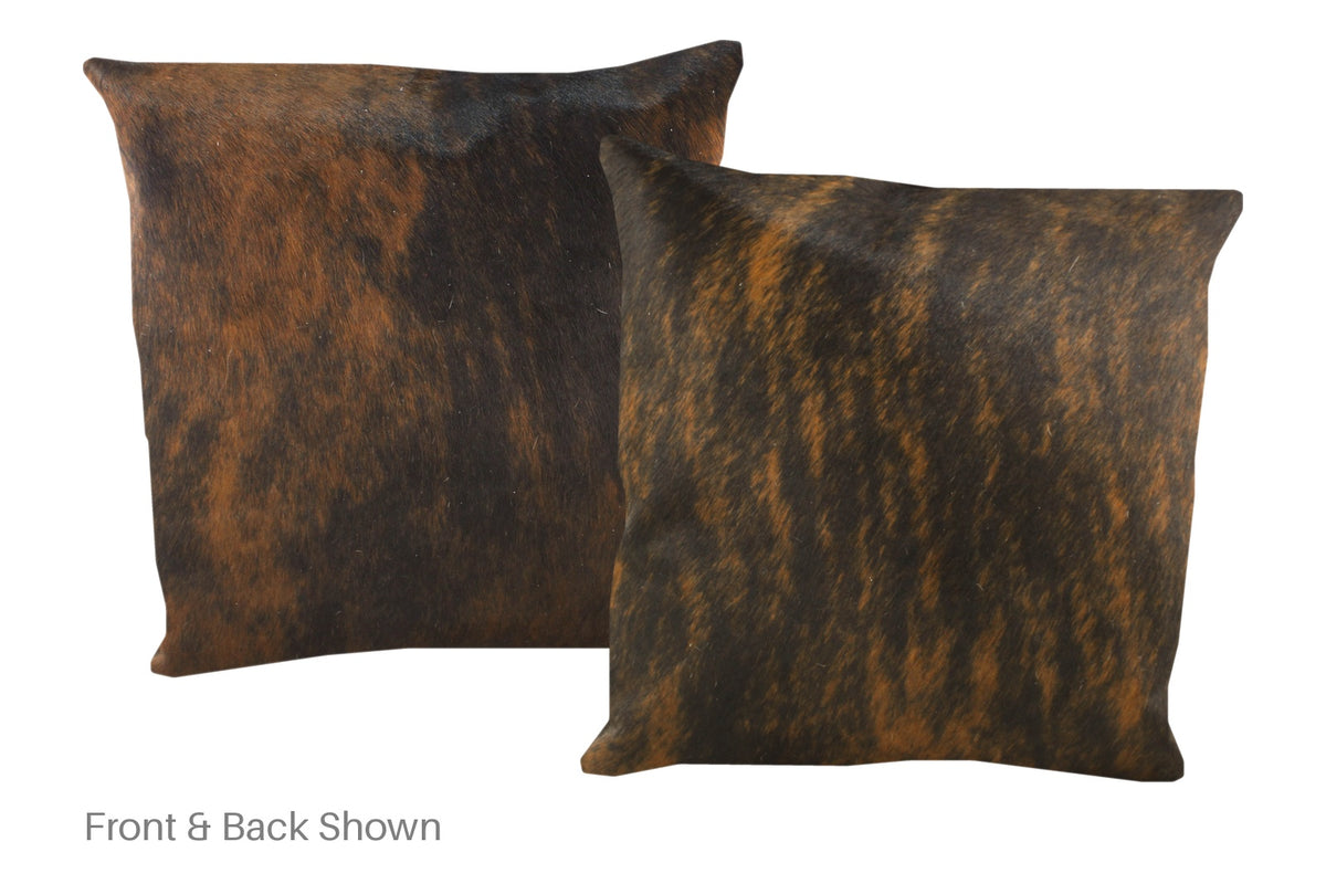 Dark Brindle Cowhide Pillow #A50331