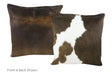 Chocolate Cowhide Pillow 20x20 #A50333 by Hudson Hides