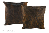 Dark Brindle Cowhide Pillow 20x20 #A50335 by Hudson Hides