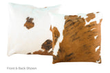 Tricolor Cowhide Pillow 20x20 #A50337 by Hudson Hides