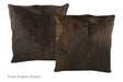 Dark Brindle Cowhide Pillow 20x20 #A50341 by Hudson Hides