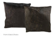 Solid Black Cowhide Pillow 20x20 #A50348 by Hudson Hides