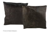 Solid Black Cowhide Pillow 20x20 #A50348 by Hudson Hides