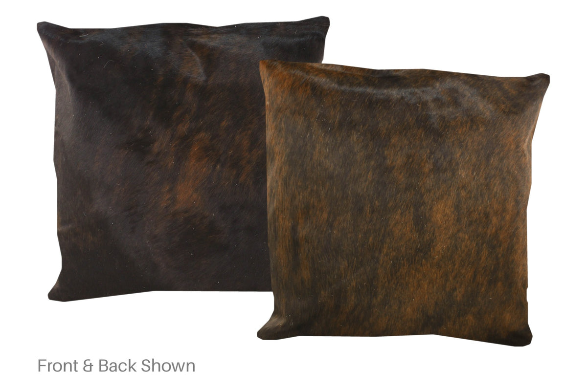 Dark Brindle Cowhide Pillow #A50351