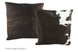 Dark Brindle Cowhide Pillow 20x20 #A50352 by Hudson Hides