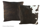 Dark Brindle Cowhide Pillow 20x20 #A50352 by Hudson Hides