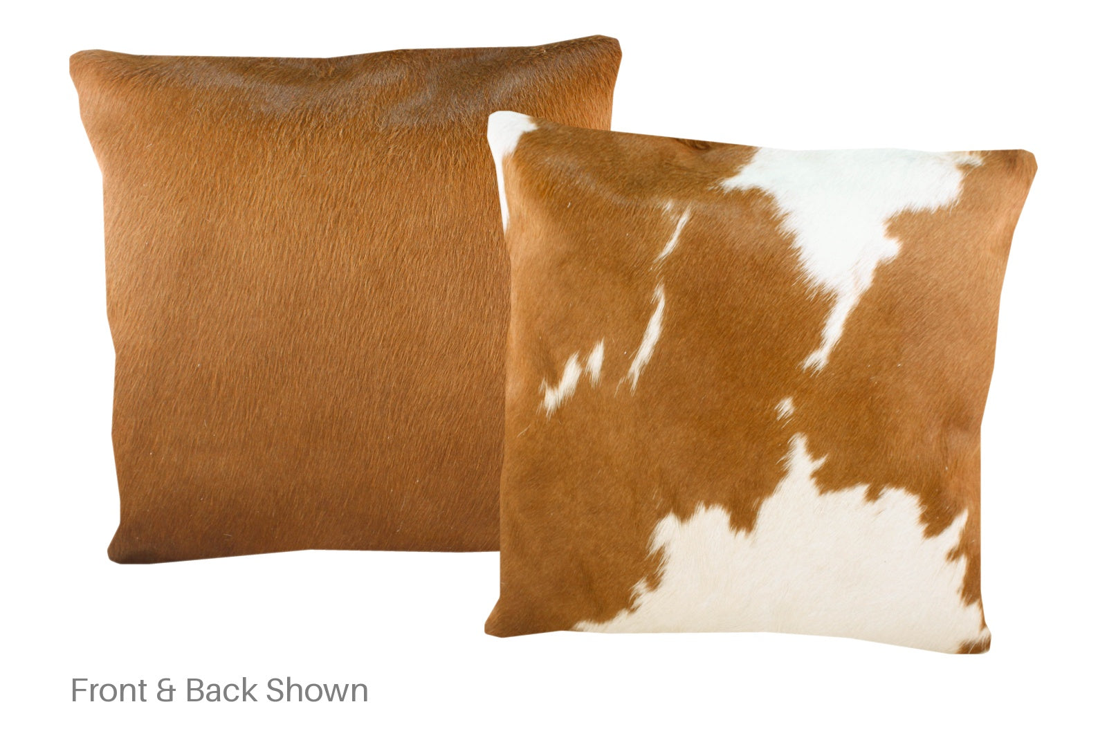Brown and White Cowhide Pillow #A50353