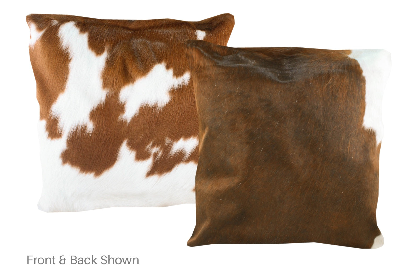 Brown and White Cowhide Pillow #A50355