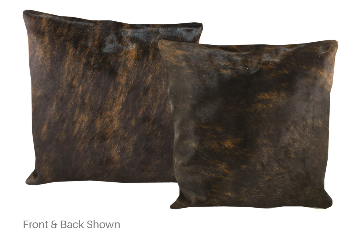 Dark Brindle Cowhide Pillow #A50356