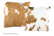 Beige and White Cowhide Pillow 20x20 #A50358 by Hudson Hides