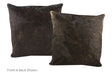 Dark Brindle Cowhide Pillow 20x20 #A50359 by Hudson Hides