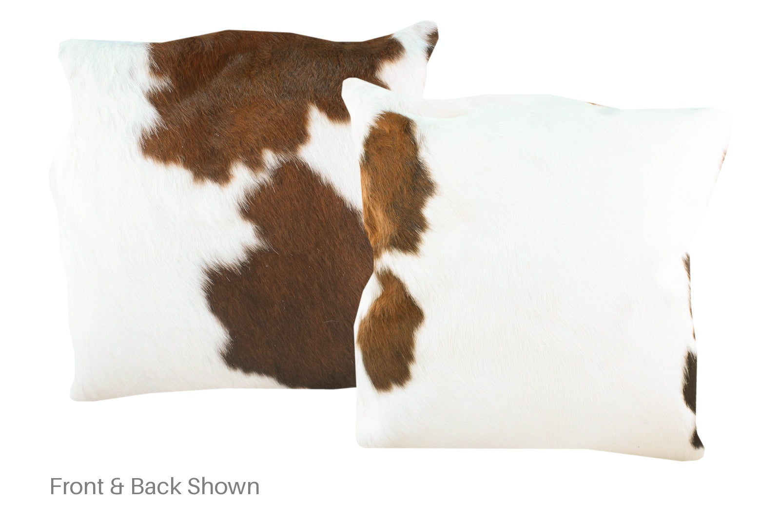 Brown and White Cowhide Pillow #A50360