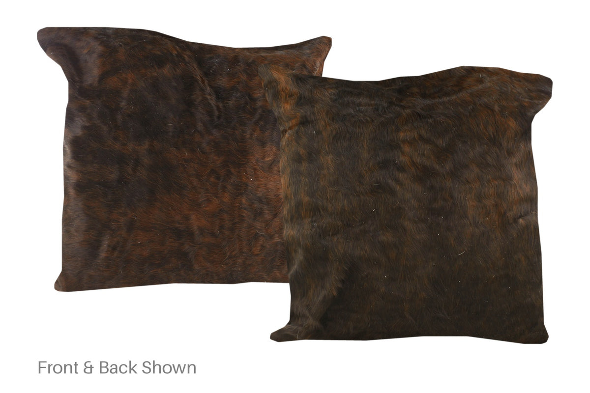 Dark Brindle Cowhide Pillow #A50361