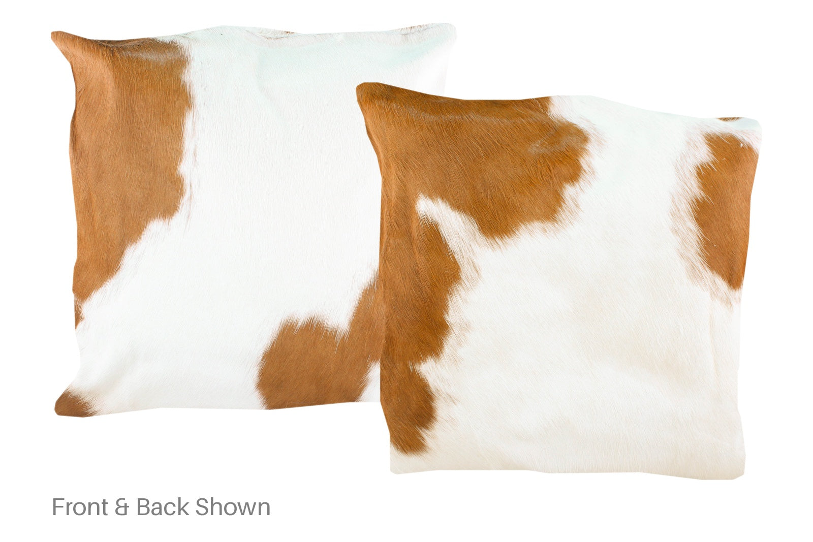 Brown and White Cowhide Pillow #A50362