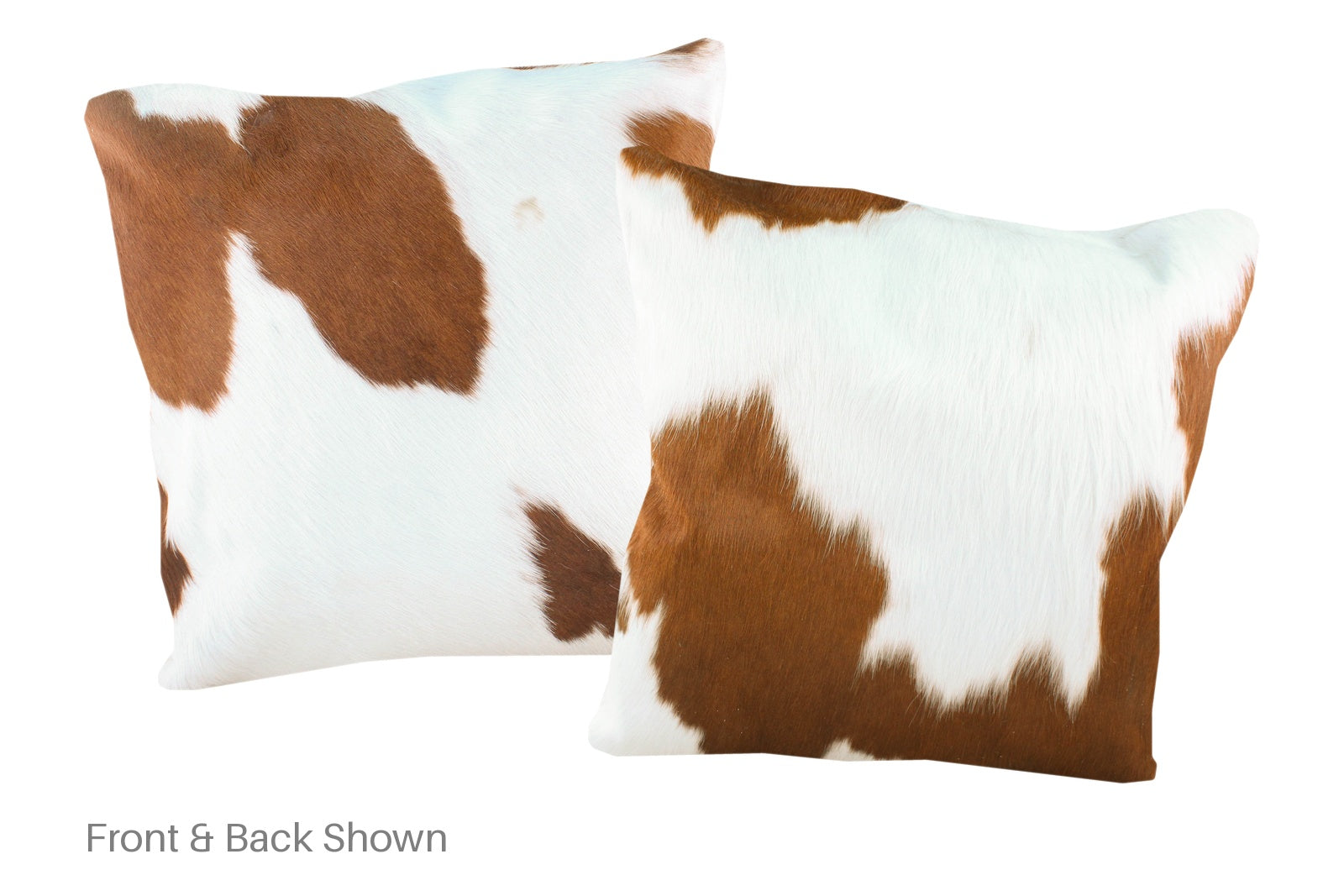 Brown and White Cowhide Pillow #A50366