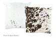 Salt and Pepper Black Cowhide Pillow 20x20 #A50367 by Hudson Hides