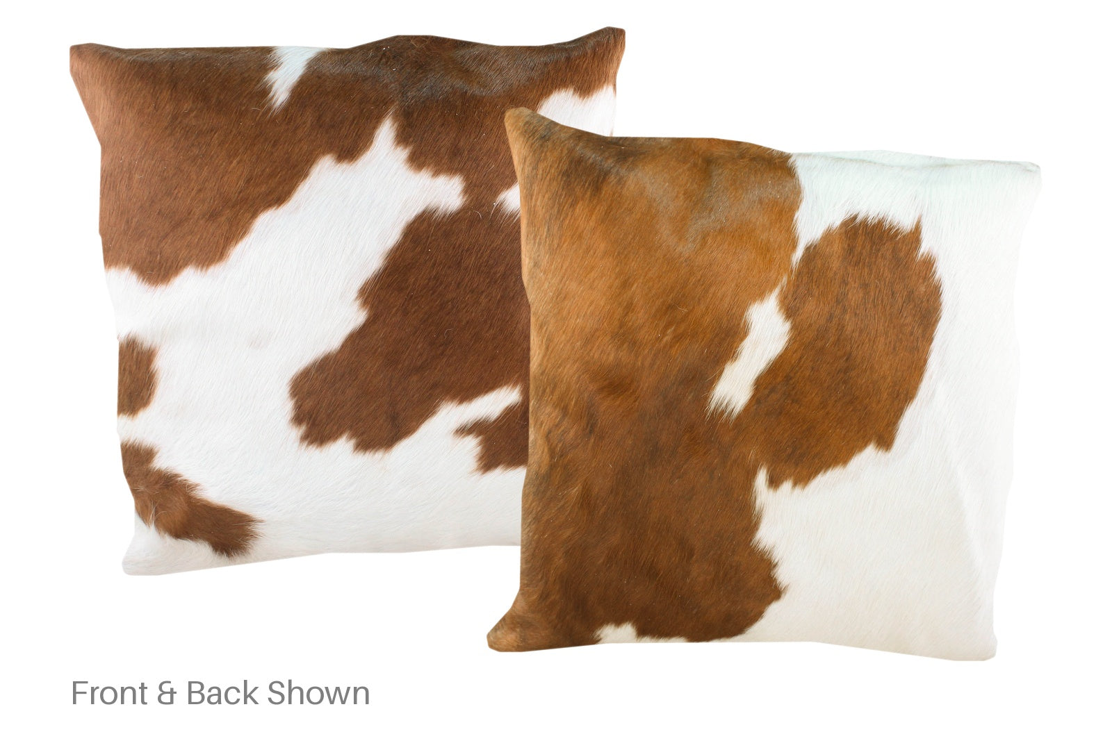 Brown and White Cowhide Pillow #A50368