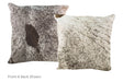 Salt and Pepper Black Cowhide Pillow 20x20 #A50369 by Hudson Hides