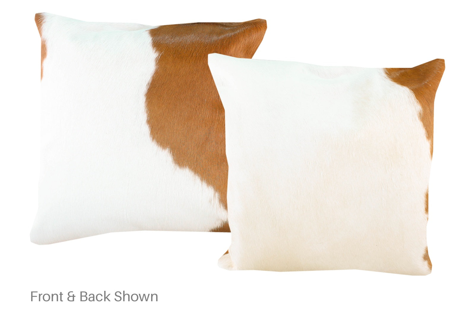 Brown and White Cowhide Pillow #A50370