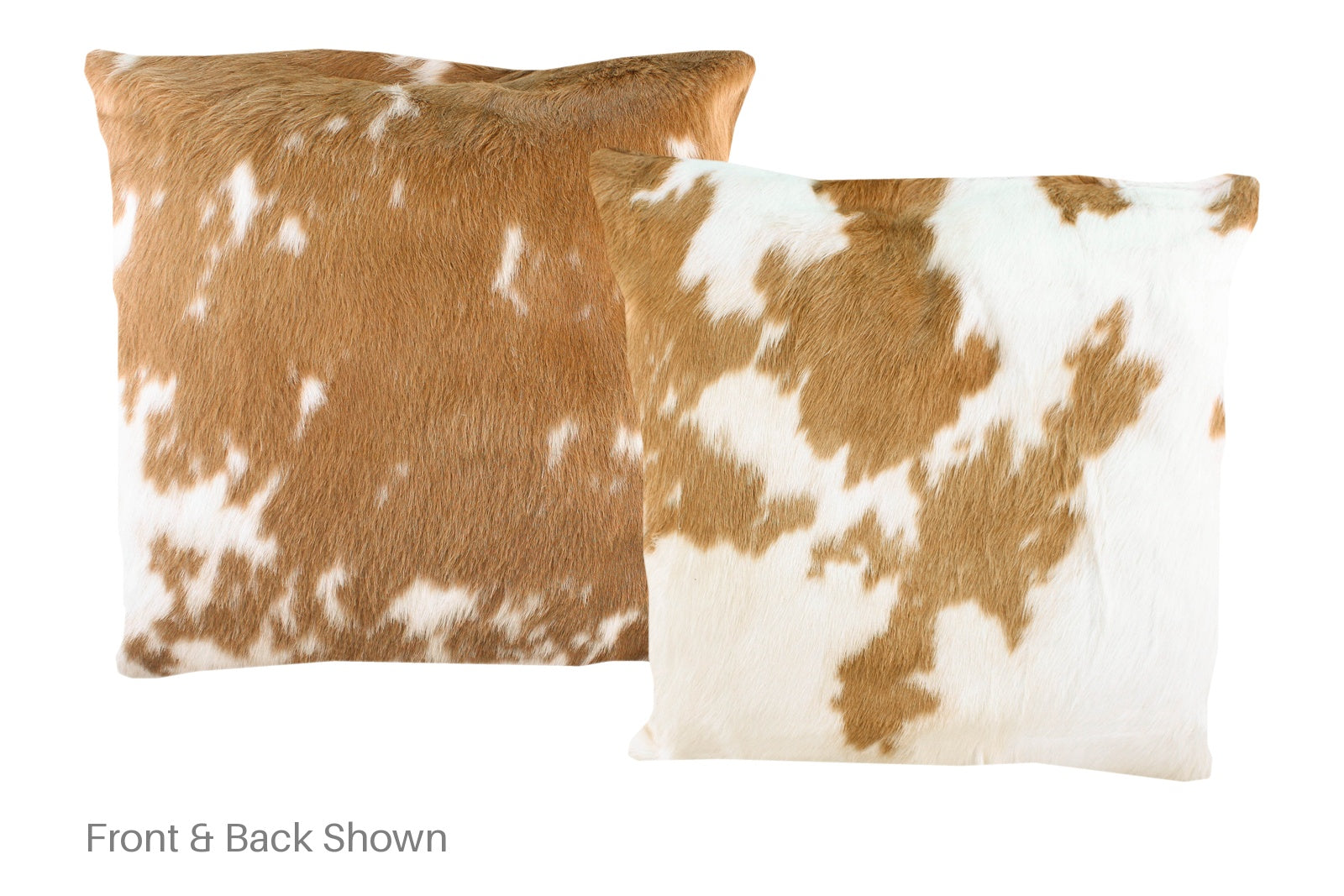 Brown and White Cowhide Pillow #A50374
