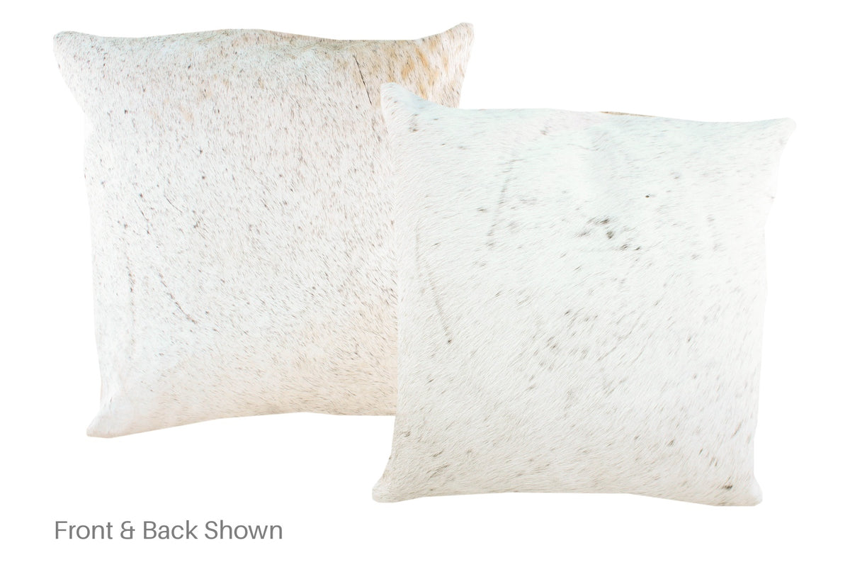 Salt and Pepper Black Cowhide Pillow #A50375